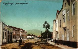 1917 Nagybánya, Baia Mare; Felsőbányai utca, Jeremiás Jenő üzlete. W.L. Bp. 6050. / street view, shop (kopott sarkak / worn corners)