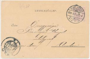 1899 (Vorläufer) Nagyvárad, Grosswardein, Oradea; Sport-Pavillon / Sportpavilon, kerékpárosok. Sonne...