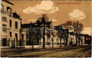 1918 Nagyvárad, Oradea; Rulikovszky út, villa / street view, villa + &quot;K.u.K. Reservespital in Nagy-Várad&quot; (EK)