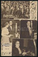 Petress Zsuzsa, Bitskey Tibor, Tolnay, Klári Németh Marika autográf aláírásai Magyar Rádió képes mag...