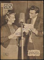 Petress Zsuzsa, Bitskey Tibor, Tolnay, Klári Németh Marika autográf aláírásai Magyar Rádió képes mag...