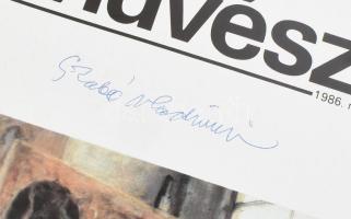 1984 a Művészet című folyóirat komplett évfolyama 12 darab autográf aláírással közöttük Szabó Vladim...