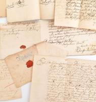 1700-as évek az Aiszdorfer / Aissdorfer nemesi család levelezése 8 darab magyar nyelvű levél plusz k...