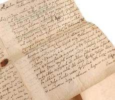 1700-as évek az Aiszdorfer / Aissdorfer nemesi család levelezése 8 darab magyar nyelvű levél plusz k...