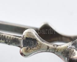 Ezüst (Ag) cukorfogó, XIX. sz. jelzett 38 g