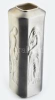 Gyulafehérvári porcelán nőalakos váza. Biszkvit. Jelzett, hibátlan 27 cm
