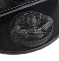 Sorkodi jelzéssel: Három grácia, + Bratislava - Pozsony zsánerszobor egyben. Kőőrlemény. Jelzett. Ra...