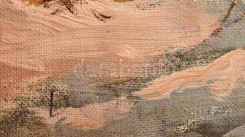 Deési Daday Gerő (1890-1979): Téli rőzsehordás. Olaj, vászon kartonra kasírozva, jelzett 24x19 cm Ke...