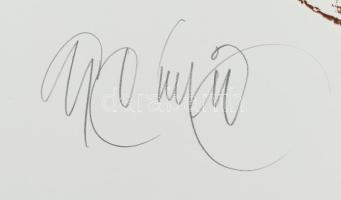 Gyémánt László (1935-): Akt. Szitanyomat, papír, jelzett, művészpéldány E.A./Ex. jelzéssel, lapméret...