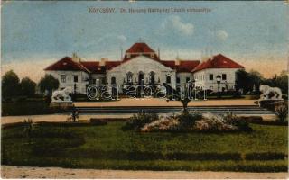 1919 Köpcsény, Kopcany, Kittsee; Dr. Herczeg Batthyány László várkastélya / castle / Schloss (EK)
