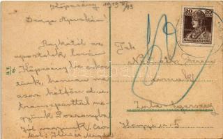 1919 Köpcsény, Kopcany, Kittsee; Dr. Herczeg Batthyány László várkastélya / castle / Schloss (EK)