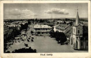 1940 Técső, Tiacevo, Tiachiv, Tyachiv; Fő tér / main square (fl)