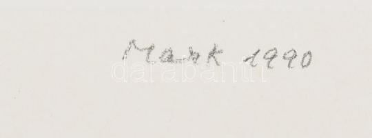 Mark (Márkus), Anna (1928-): Geometrikus kompozíció. Szitanyomat, papír, jelzett, művészpéldány E.A....