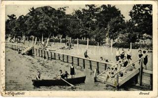 1942 Palicsfürdő, Palic; strand / beach (EK)