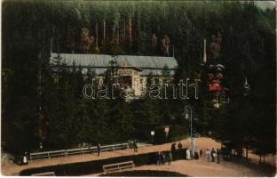 1913 Tusnádfürdő, Baile Tusnad; Stefánia fürdő, park. Dragoman S. J. kiadása / spa, bath, park (EB)