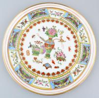 Kínai teás szett, kézzel festett porcelán, jelzett. Hibátlan