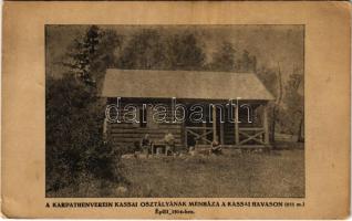 1924 Kassai Havasok, Kojsói Havasok, Kojsov; A Karpathenverein Kassai Osztályának menháza, 1914-ben épült / mountain rest house (EK)