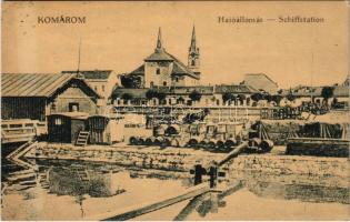 1921 Komárom, Komárnó; Hajóállomás / Schiffstation / port