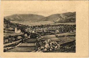 Detrekőváralja, Plossenstein, Plavecké Podhradie; látkép a várromtól. Wiesner Alfred kiadása / view from the castle ruins