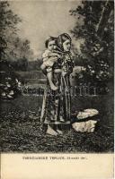 Trencsénteplic, Trencianske Teplice; szlovák folklór. Zalcík a Ondreicka 1929. / Slovacké det. / folklore, traditional costumes