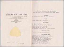 1947 A Magyar Sí Szövetség évkönyve 70p Foltos papírkötésben