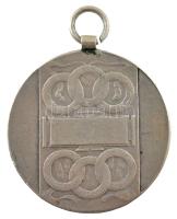 Berán Lajos (1883-1943) ~1920. jelzett Ag súlylökő díjérem füllel, "SGA" gyártói jelzéssel...