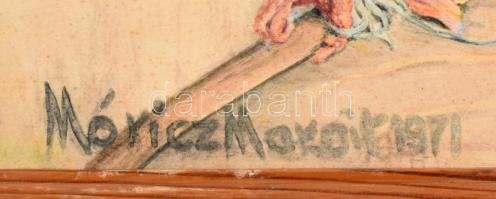 Móricz Margit (1902-1990): Csendélet. Akvarell, papír, jelzett, kissé foltos. Fakeretben. 49×42 cm