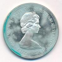 Bahamák 1973. 1$ Ag "II. Erzsébet" forgalomba nem került érme T:1- (PP) patina, ujjlenyomat Bahamas 1973. 1 Dollar Ag "Elizabeth II" non-circulating coin C:AU (PP) patina, fingerprints Krause KM#22