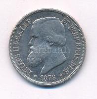 Brazília 1878. 1000R Ag T:2- ph. Brazil 1878. 1000 Reis Ag C:VF edge error Krause KM# 481