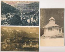 Sinaia - 3 db RÉGI román város képeslap / 3 pre-1945 Romanian town-view postcards