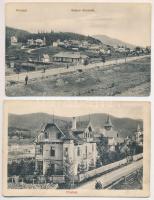 Predeal - 2 db RÉGI város képeslap / 2 pre-1945 town-view postcards