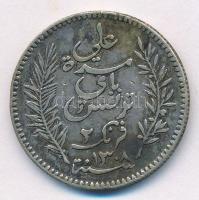 Tunézia 1891. 2Fr Ag T:2- patina, ph.
Tunisia 1891. 2 Francs Ag C:VF patina, edge error
Krause KM#...