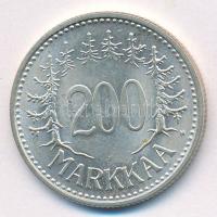 Finnország 1956H 200M Ag T:2,2- Finland 1956H 200 Markaa Ag C:XF,VF Krause KM#42