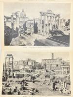 Roma 32 Vedute, 32 képet tartalmazó leporelló, kopott mappában, a képek kijárnak