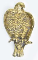 Sas alakú bronz dísztál, 16×9 cm