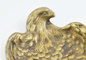 Sas alakú bronz dísztál, 16×9 cm