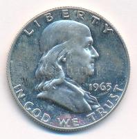 Amerikai Egyesült Államok 1963. 1/2$ Ag Franklin T:1,1- USA 1963. 1/2 Dollar Ag Franklin C:UNC,AU Krause KM#199