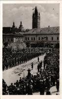 1940 Nagybánya, Baia Mare; bevonulás / entry of the Hungarian troops + 1940 Nagybánya visszatért So. Stpl. (fl)