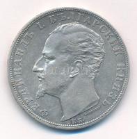 Bulgária 1894KB 5L Ag "I. Ferdinánd" Körmöcbánya T:2 ph. Bulgaria 1894KB 5 Leva Ag "Ferdinand I" Kremnitz C:XF edge error Krause KM#18