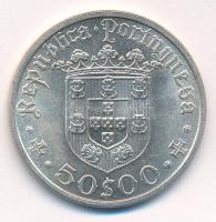 Portugália 1968. 50E Ag "Pedro Alvarez Cabral" T:1- Portugal 1968. 50 Escudos Ag "Ped...