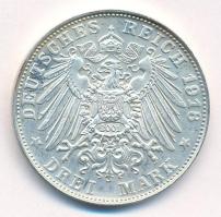 Német Birodalom / Bajorország 1918. 3M Ag "III. Lajos és Mária Terézia főhercegnő aranylakodalm...