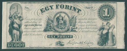 Emigrációs "Kossuth-bankó" 18.. 1Ft "Sor F." T:I