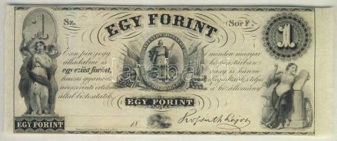 Emigrációs "Kossuth-bankó" 18.. 1Ft "Sor F." T:I