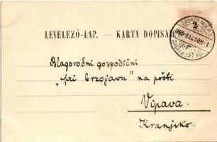 1899 (Vorläufer) Zagreb, Zágráb; Visoka ulica / Rue haute / street view (EK)