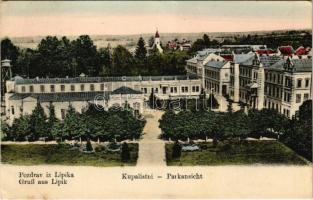 1922 Lipik, Kupalistni / Parkansicht / spa, park. Verlag M. Schnapek Fotograf