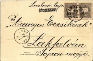 1899 (Vorläufer) Fröhliche Weihnachten! / Christmas greeting art postcard with angel. litho