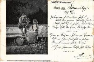 1899 (Vorläufer) Ländliche Brautwerbung / rural courtship, folklore (EB)