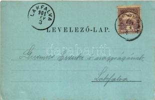 1901 Lakompak, Lackenbach; Kastély út, Esterházy kastély. L. Kummert kiadása / Schloss-Strasse, Schl...