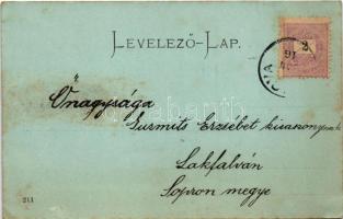 1899 (Vorläufer) Orsova, Vaskapu-szoros megnyitó hajózása. Hutterer G. kiadása / Canal beim Eisernen...