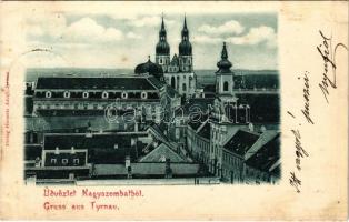 1899 (Vorläufer) Nagyszombat, Tyrnau, Trnava; látkép. Horovitz Adolf kiadása / general view (fl)